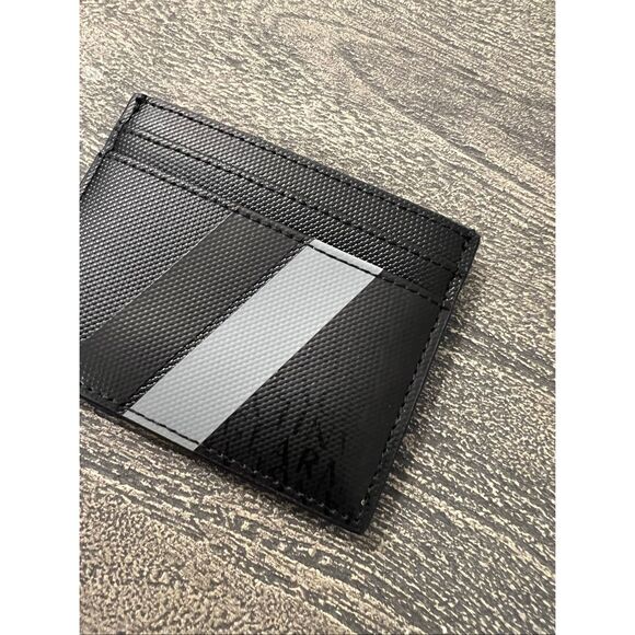 Armani Exchange Card Holder with Monogram and Stripes - Picture 7 of 11